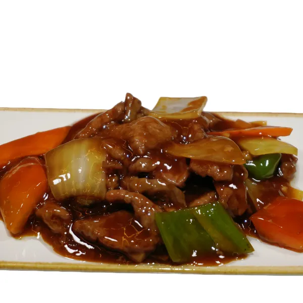 Ternera con salsa ostra