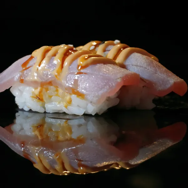 NIKIRI Atún flambeado, especial mayofire, teriyaki (2u)