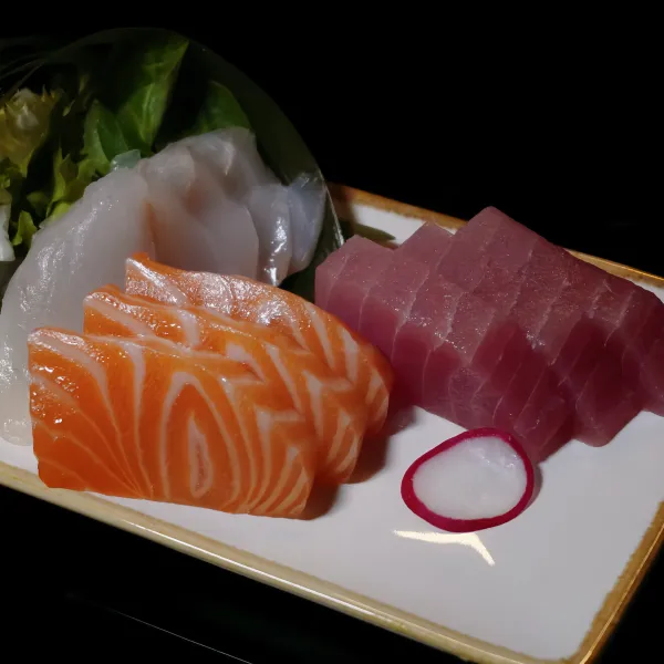 Salmón, atún, lubina (9u)